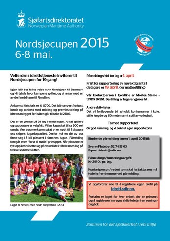 Invitasjon til Nordsjøcupen i fotball, 2015